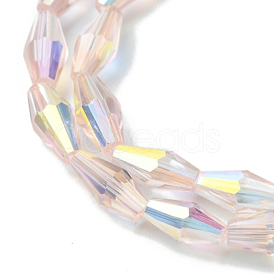 Transparent Electroplate Glass Beads X1-GLAA-K064-05A-AB02-1