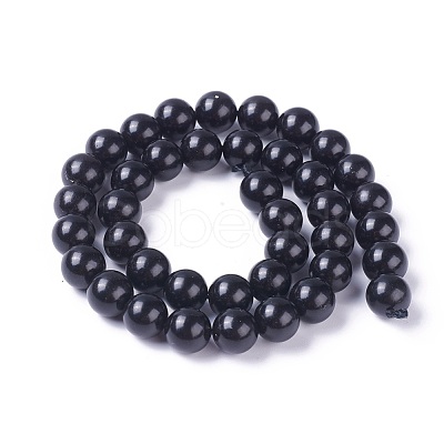 Natural Coal Quartz Beads Strands G-G787-01A-1