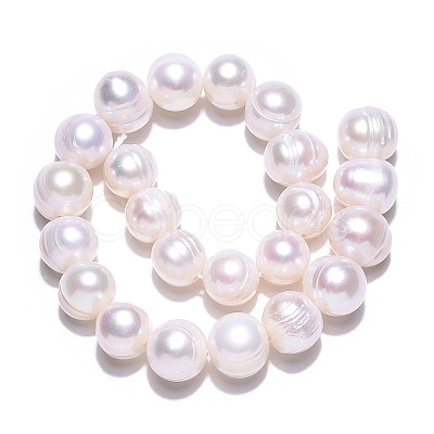 Natural Cultured Freshwater Pearl Beads Strands X-PEAR-N013-17N-01-1