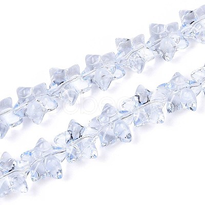 Baking Paint Glass Beads Strands DGLA-N017-01E-1