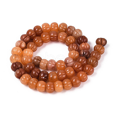 Natural Pink Aventurine Beads Strands G-T144-A09-02-1