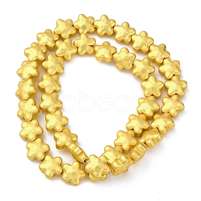 Electroplate Glass Beads Strands X-EGLA-H109-03-1