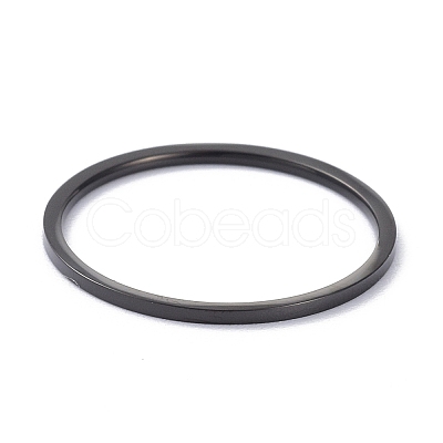 1mm Polished Plain Dome Finger Ring for Girl Women RJEW-C012-02E-EB-1