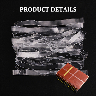 Transparent TPU Rubber Binding Band AJEW-NB0008-13D-1