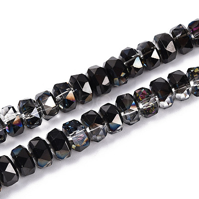Electroplate Glass Beads Strands EGLA-T021-20B-1