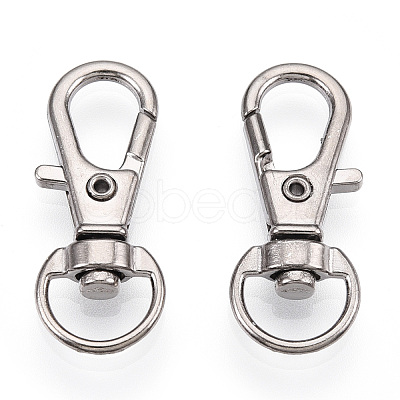 Alloy Swivel Lobster Claw Clasps FIND-T069-01A-P-1