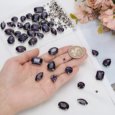 156Pcs 7 Styles Sew on Rhinestone DIY-SP0007-30B-1