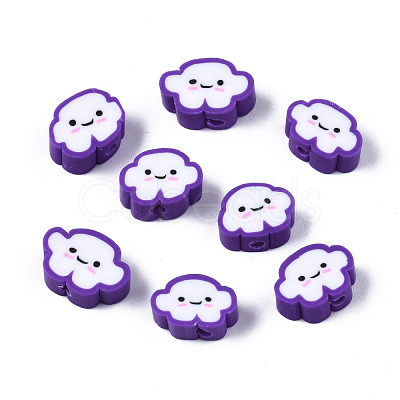 Handmade Polymer Clay Beads X-CLAY-N008-033A-1