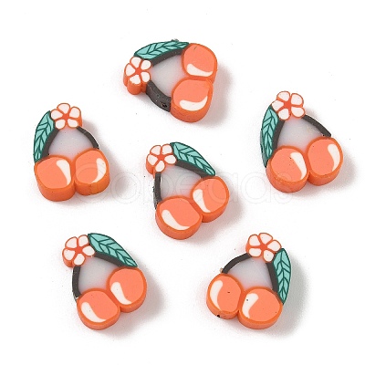 Fruit & Vegetable Theme Handmade Polymer Clay Beads CLAY-F006-02E-1