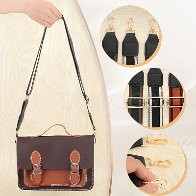 3Pcs 3 Colors Canvas Adjustable Bag Handles FIND-WR0009-20-1