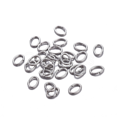 Tarnish Resistant 304 Stainless Steel Open Jump Rings A-STAS-F221-40P-I-1