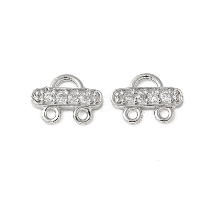Brass Micro Pave Cubic Zirconia Chandelier Component Links KK-P290-28P-1