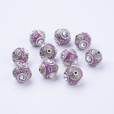 Handmade Indonesia Round Beads IPDL-R400-14-1