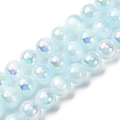 Plating Natural Selenite Beads Strands G-G120-A01-02-03-1