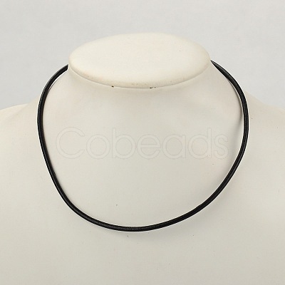 Cowhide Leather Necklace Making AJEW-JW00001-03-1