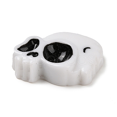 Skull Halloween Opaque Resin Decoden Cabochons RESI-R446-01K-1