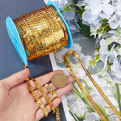1 Roll Sparkle PVC Sequins Ribbon OCOR-SP0001-02C-1