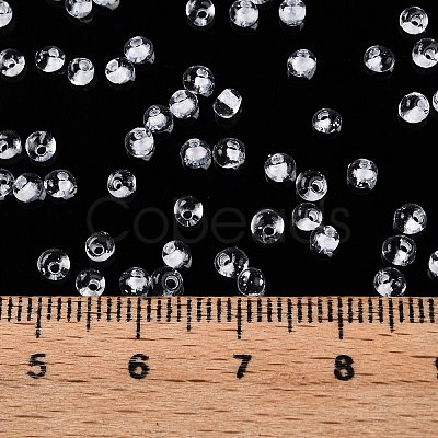 8/0 Inside Colours Transparent Glass Seed Beads SEED-T007-06B-1