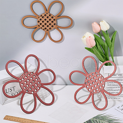 3Pcs Natural Wood Pendants Sets WOOD-WH20002-04A-1