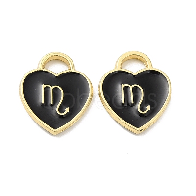 Alloy Enamel Charms ENAM-D046-01G-1