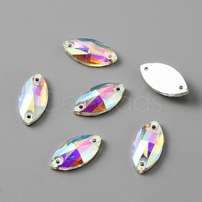 Sew on Rhinestones GLAA-WH0031-40B-1