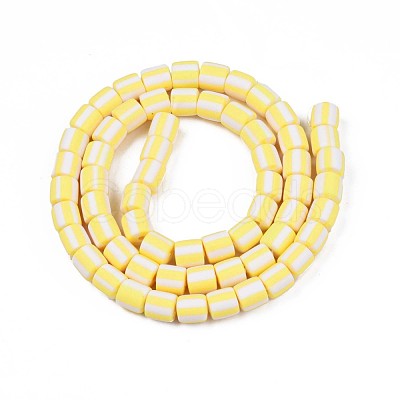 Handmade Polymer Clay Bead Strands CLAY-T020-12I-1
