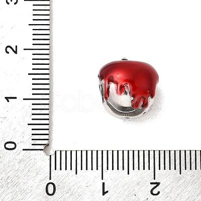 925 Sterling Silver Enamel European Beads STER-Z013-07P-01-1