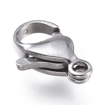 Tarnish Resistant 316 Surgical Stainless Steel Lobster Claw Clasps STAS-M281-01P-D-1