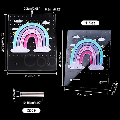 Acrylic Earring Display Stands EDIS-WH0016-027-1