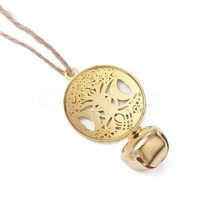 Iron Bell Pendant Decorations HJEW-JM02504-01-1