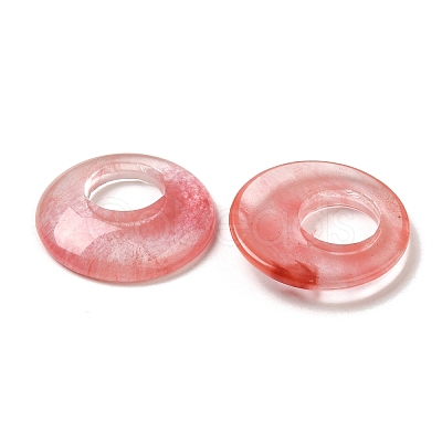 Cherry Quartz Glass Pendants G-T122-76V-1