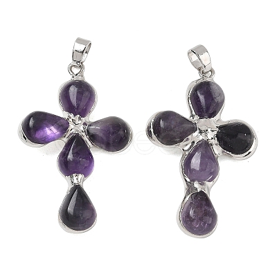Natural Amethyst Pendants GG-CBA9F30-02P-13-1