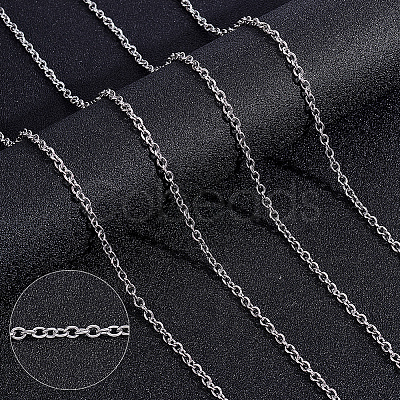 5M Tarnish Resistant 304 Stainless Steel Cable Chains CHS-BBC0001-16-1