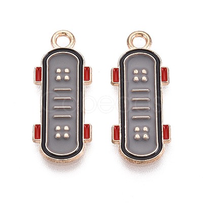 Alloy & Enamel Pendants ENAM-T021-50G-1