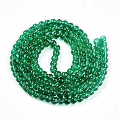 Baking Paint Transparent Glass Beads X1-DGLA-N006-6mm-09-1