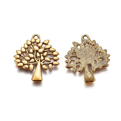 Tibetan Style Alloy Pendants TIBEP-A13000-AG-FF-1