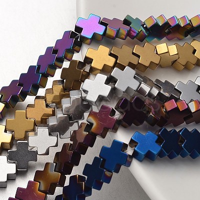 Electroplate Non-magnetic Synthetic Hematite Bead Strands G-F300-51-1