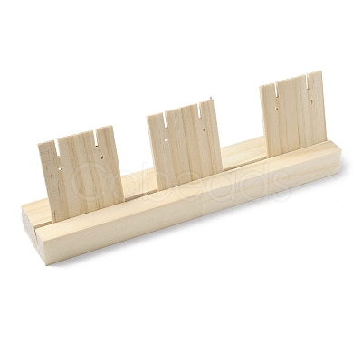 1-Slot Wooden Earring Display Card Stands EDIS-R027-01A-01-1