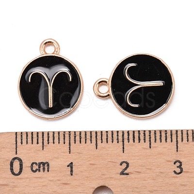 Alloy Enamel Pendants ENAM-S124-01B-08A-1