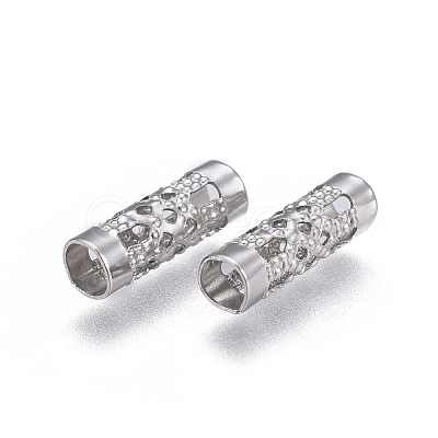 Tarnish Resistant 304 Stainless Steel Tube Beads X-STAS-P236-17P-1