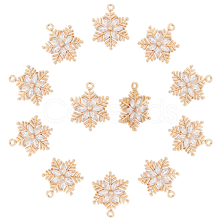 10Pcs Brass Micro Pave Clear Cubic Zirconia Pendants ZIRC-FH0001-39-1