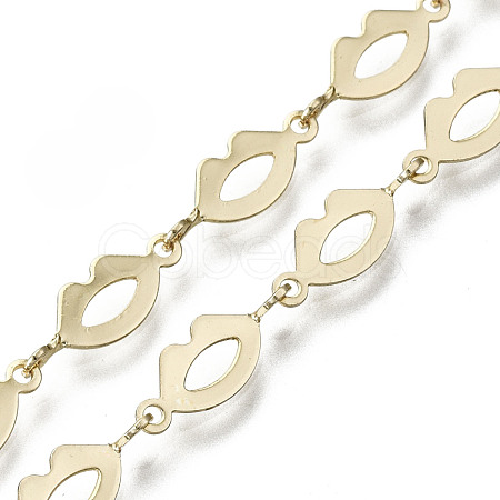 Brass Lip Link Chains CHC-N018-056-1