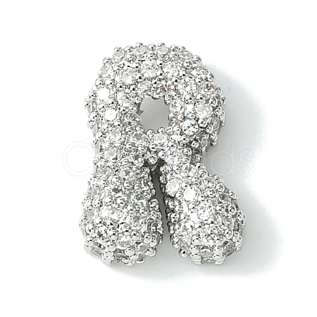 Rack Plating Brass Clear Cubic Zirconia Pendants KK-S378-01P-R-1