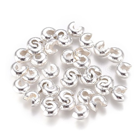 Iron Crimp Beads Covers KK-CJC0001-06C-S-1