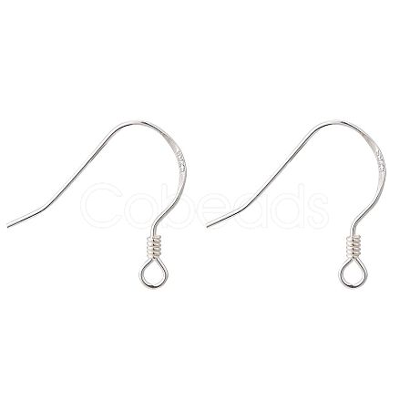 925 Sterling Silver Earring Hooks X-STER-K167-049A-S-1