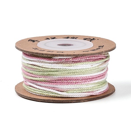 30M Segment Dyed Macrame Cotton Cord OCOR-T018-01R-1