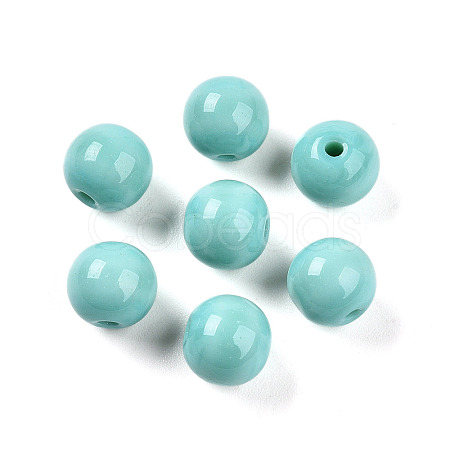 Opaque Solid Color Glass Beads X1-GLAA-N007-8mm-A13-1