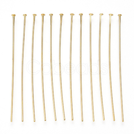 Brass Flat Head Pins KK-G331-11-0.7x55-1