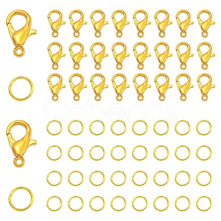 200Pcs Zinc Alloy Lobster Claw Clasps DIY-YW0010-34-1