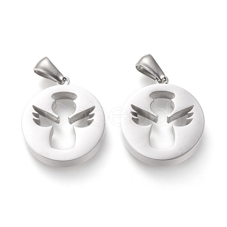 Non-Tarnish 304 Stainless Steel Pendants STAS-F253-05P-1
